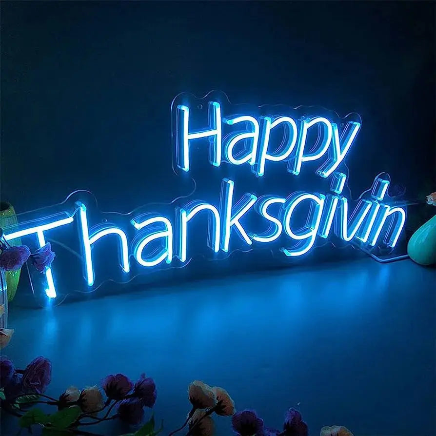 A Thanksgiving Neon Sign | Enhance Your Festive Décor