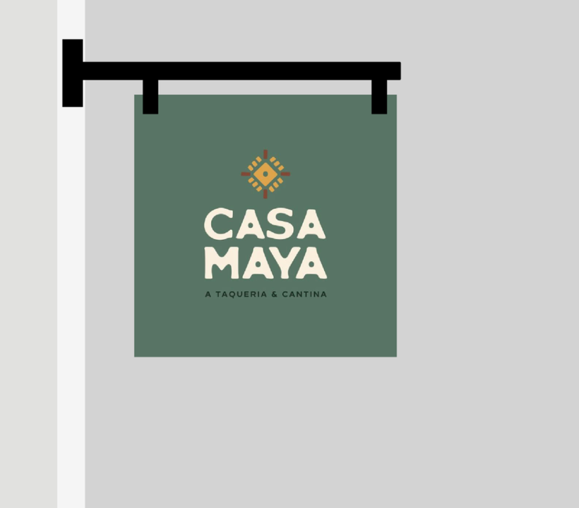 1x Custom Blade Sign for Casa Maya