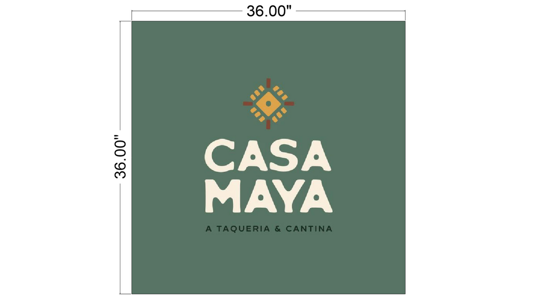 1x Custom Blade Sign for Casa Maya