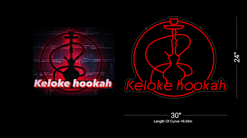 1x Custom Neon Sign for Keloke Zoe Blood