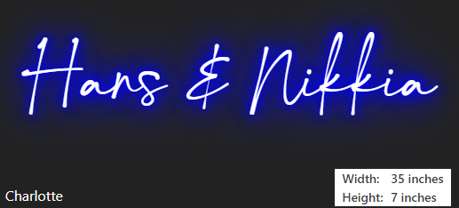 Custom Neon Sign for Nikkia Christensen