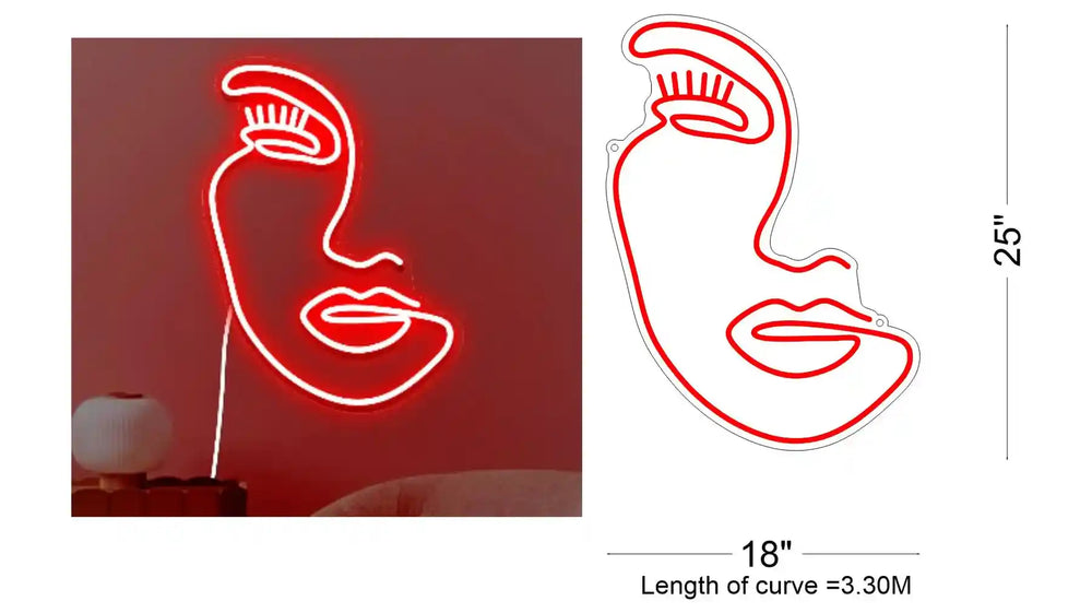 Face Neon Light | Essential Tool for Skin Analysis - Illuminate Your Skin Journey - from manhattonneons.com.