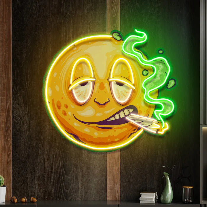 Featuring a funny smiley face UV art led neon sign light up your space - manhattanneons.com