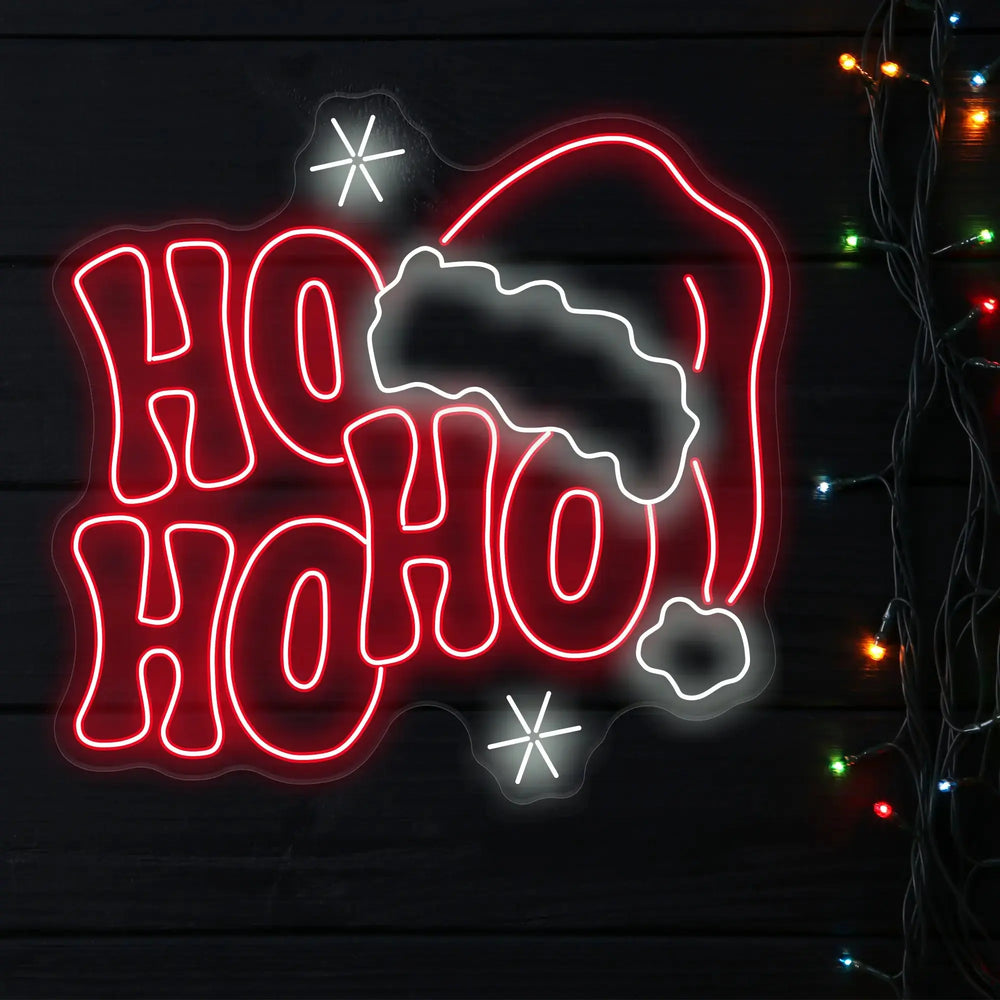 HO HO HO Christmas Neon Decor ManhattanNeons