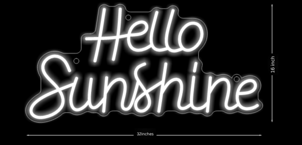 Hello Sunshine Neon Sign ManhattanNeons