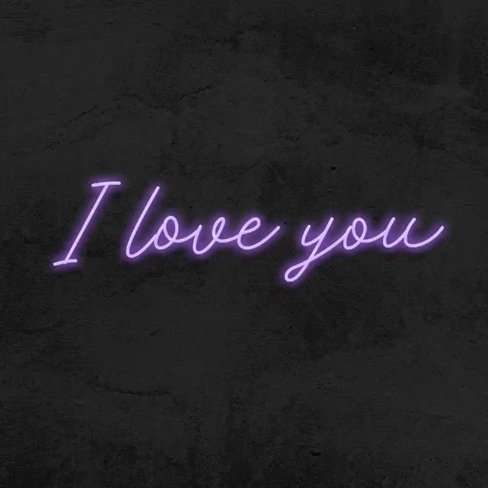 I Love You Wedding Neon Sign - A heartfelt declaration glowing with affection, perfect for celebrating love - from manhattonneons.com