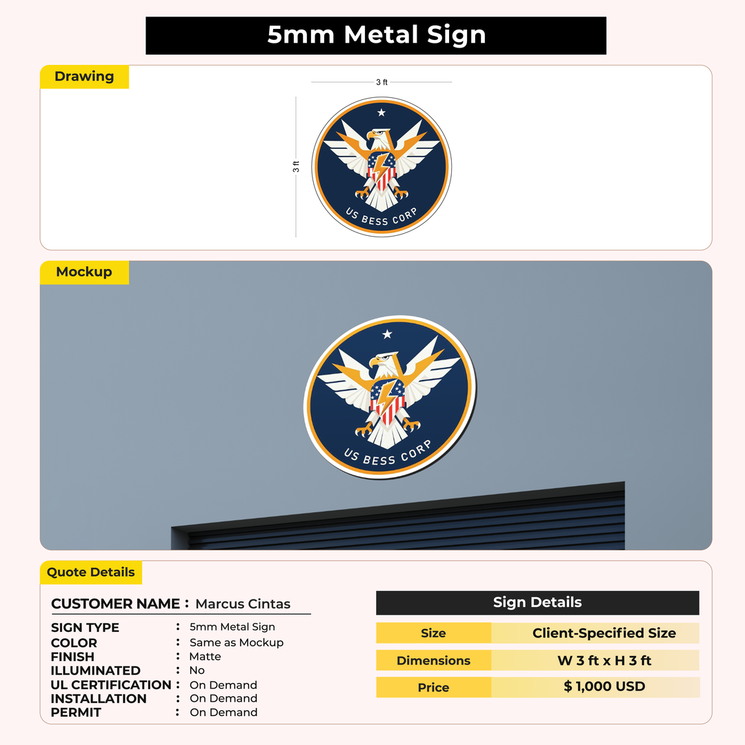 Custom Sign For Marcus Cintas