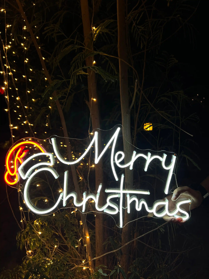 Merry Christmas Neon Sign | Illuminate the Holidays with our Festive Glow - from manhattonneons.com.