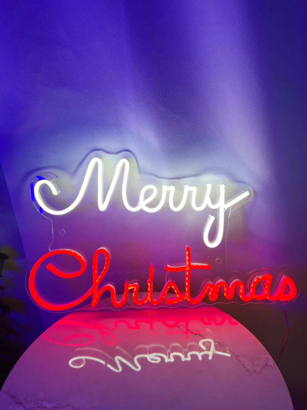 Merry Christmas Neon Sign | Festive Illumination for the Holidays - from manhattonneons.com.