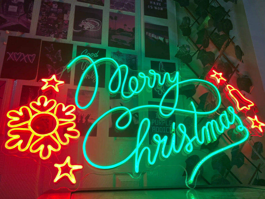 Merry Christmas Neon Sign | Totally Sleighed it - from manhattonneons.com.