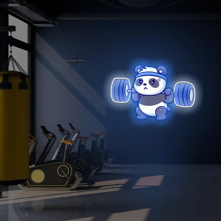 Panda Gym UV Light | Illuminate Your Workouts Safely - from manhattonneons.com.