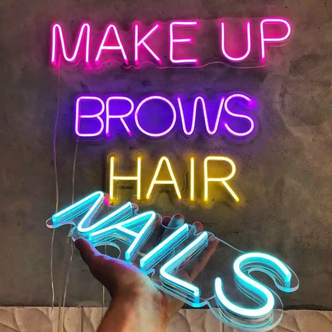 Salon Trendy Neon Sign - ManhattanNeons, illuminating your space with style and sophistication.