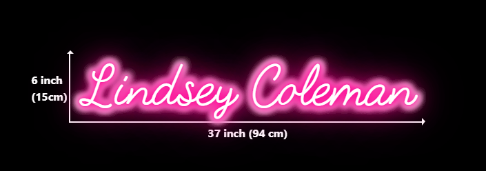 Custom Neon Sign for Lindsey Coleman