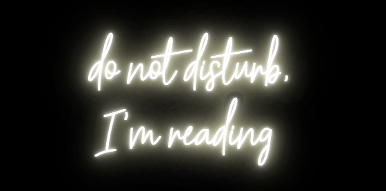 LED neon sign for Temi | Bookstagram