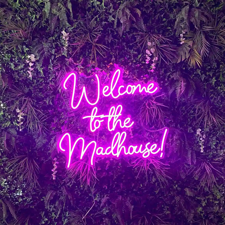 Welcome to the Madhouse Neon Sign - Unique Neon Art - from manhattonneons.com.