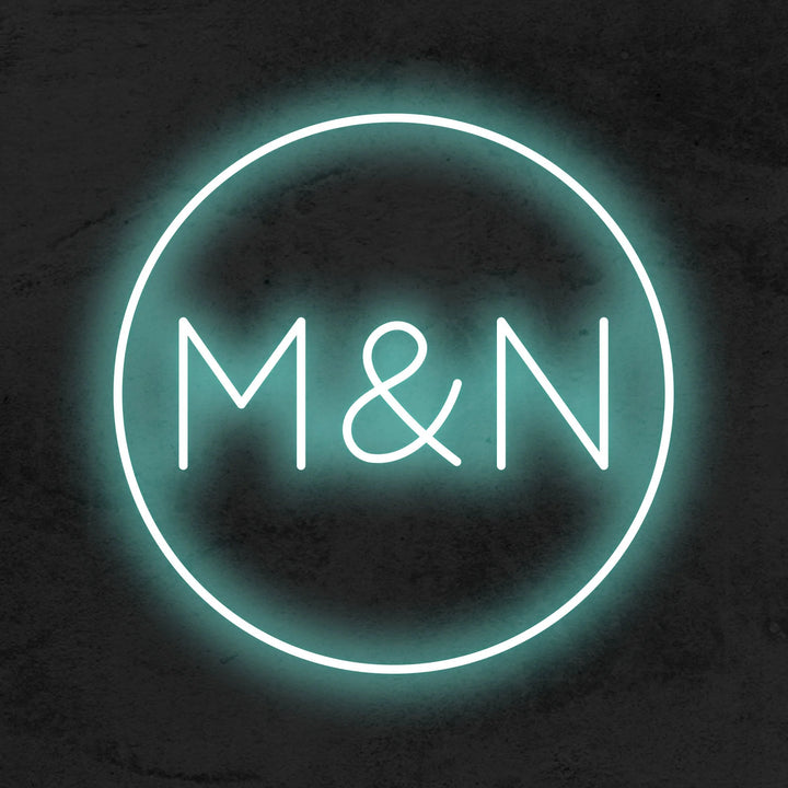 Custom Circles Wedding Neon Sign - A unique and personalized neon sign featuring captivating circles, perfect for adding a touch of style to your wedding decor - from manhattonneons.com