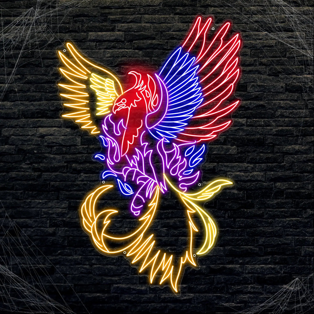 FIERY PHOENIX BIRD NEON SIGN - from manhattanneons.com