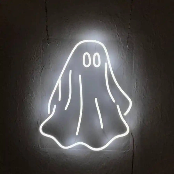 Ghost Halloween LED Neon Sign by manhattanneons.com - Transform your space with Halloween LED Neon Sign