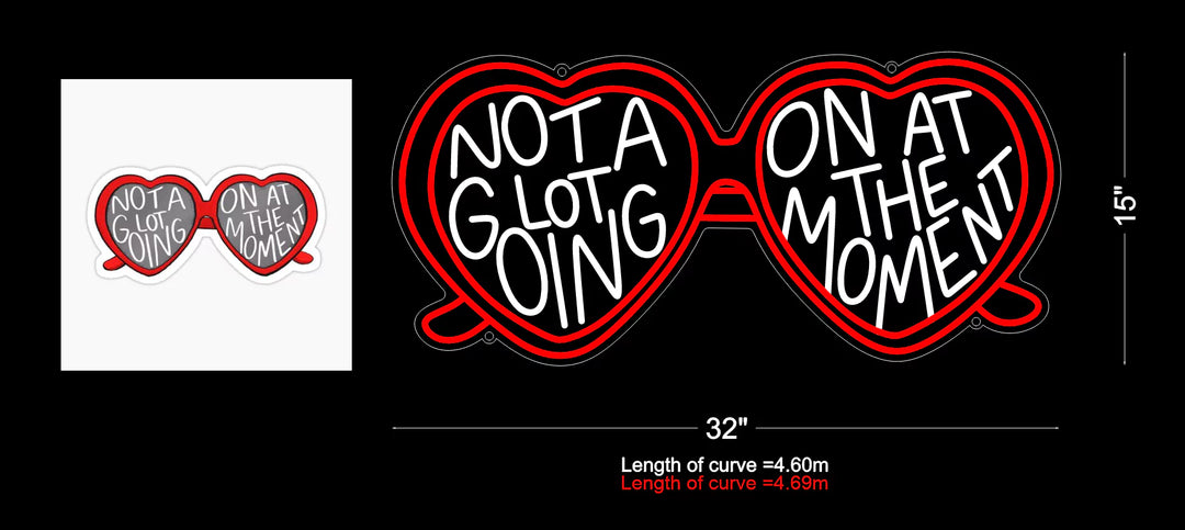 Heart-Shaped Serenity - Taylor Swift's 'Not a Lot Going On at the Moment' Neon Charm - ManhattanNeons