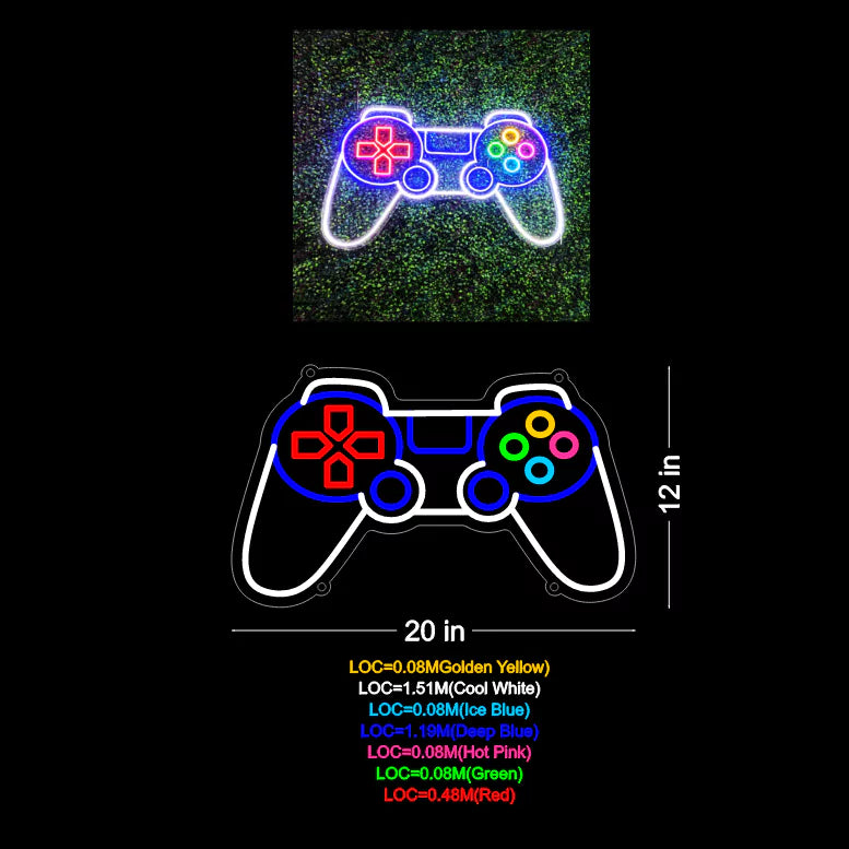 Gaming Glow - Controller Neon Sign - ManhattanNeons