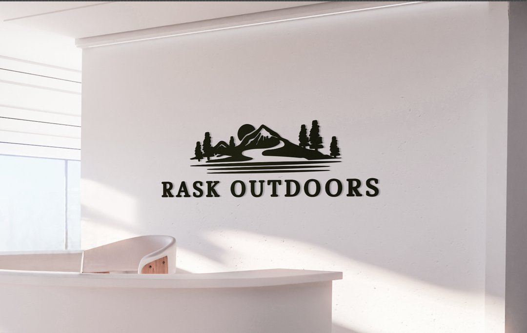 5mm metal sign for RASK OUTDOORS