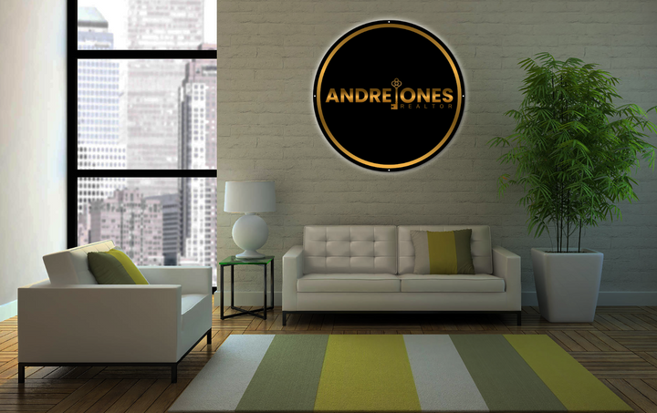 Neon acrylic for Andre Jones