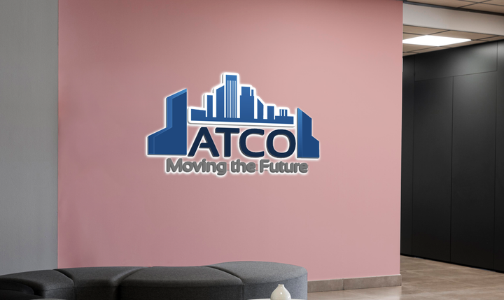 3D UV Metal Backlit+Raceway Sign For ATCO MOVING THE FUTURE