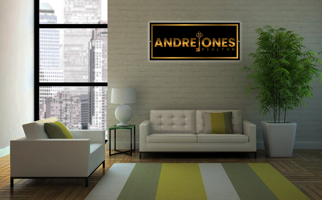 Neon acrylic for Andre Jones