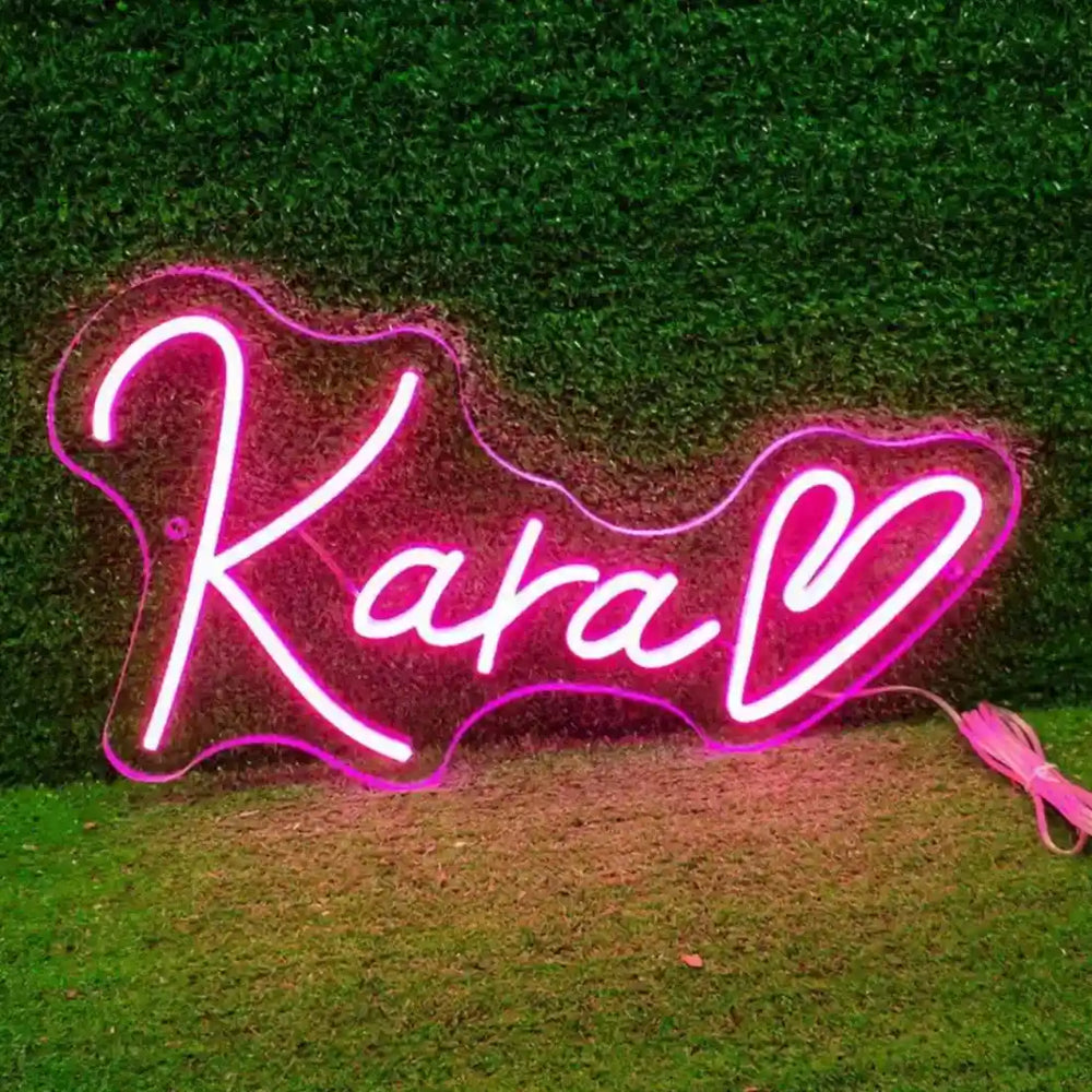 Captivating Kara Name Neon Sign, adding a personalized glow to your space - from manhattonneons.com.