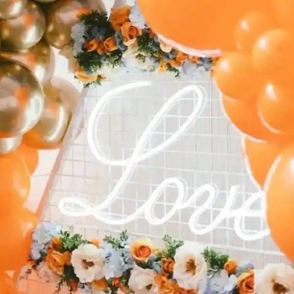 Love Romantic Wedding Neon Sign: A glowing symbol of eternal love and romance - from manhattonneons.com 